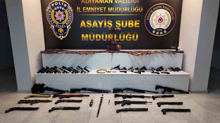 Adıyaman Silah Kaçakçılığı Operasyonu: 28 Şüpheli Yakalandı