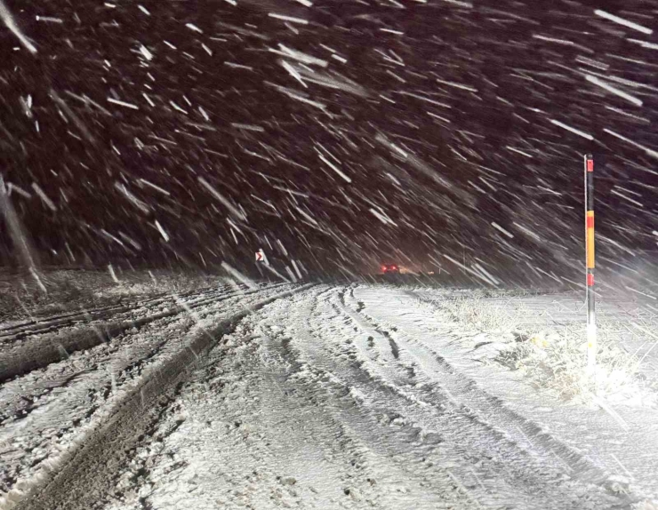 Malatya Kırsalında Kar Yağışı Etkili Oluyor