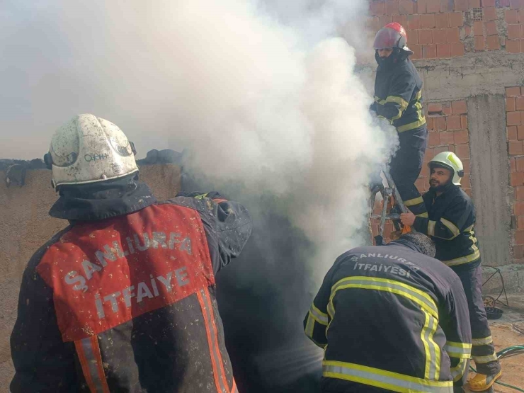Şanlıurfa’da Mesken Yangını Söndürüldü