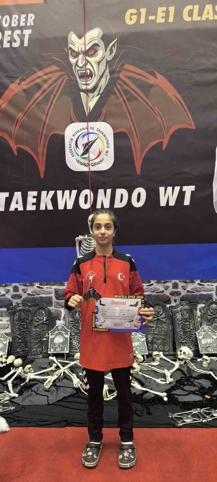 Şahinbey Belediyespor’un Altın Kızı Bükreş’te Tarih Yazdı