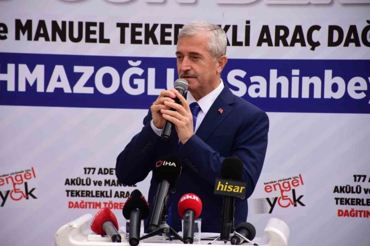 Şahinbey Belediyesi’nden 177 Engelliye Akülü Ve Manuel Tekerlekli Sandalye