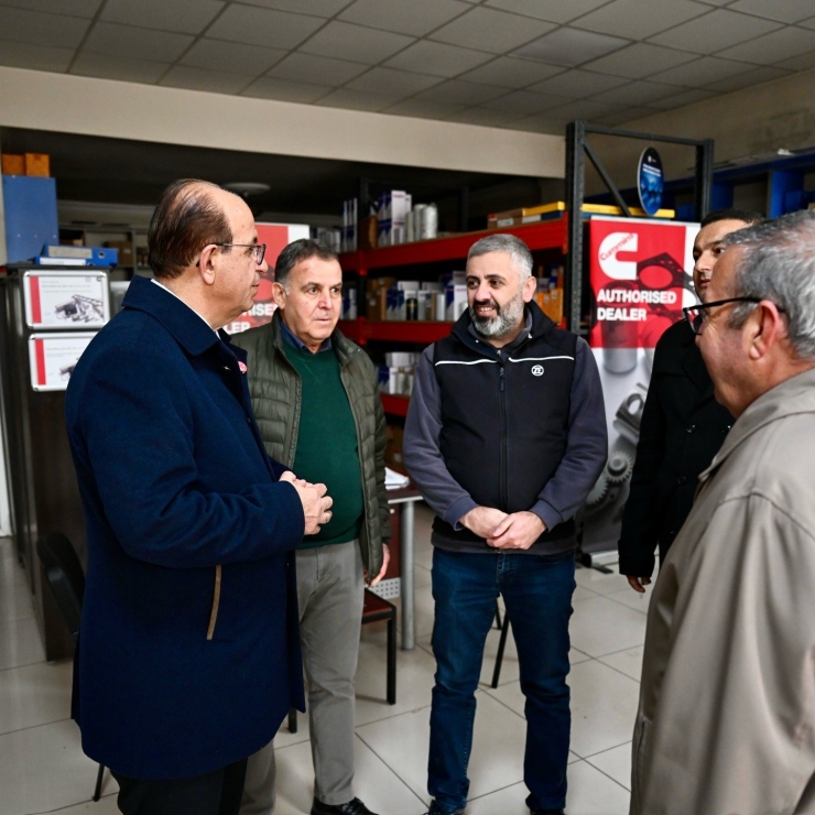 Başkan Geçit, Özsan Sanayi Sitesi Esnafının Taleplerini Dinledi