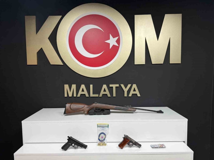 Malatya’da Ruhsatsız Silah Operasyonu: 2 Gözaltı