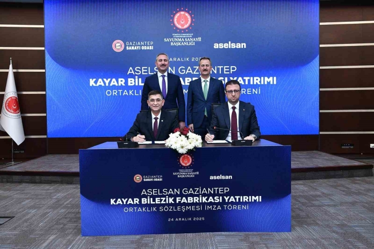 Aselsan Gaziantep Kayar Bilezik Fabrikası İçin Ortaklık İmza Töreni Gerçekleştirildi
