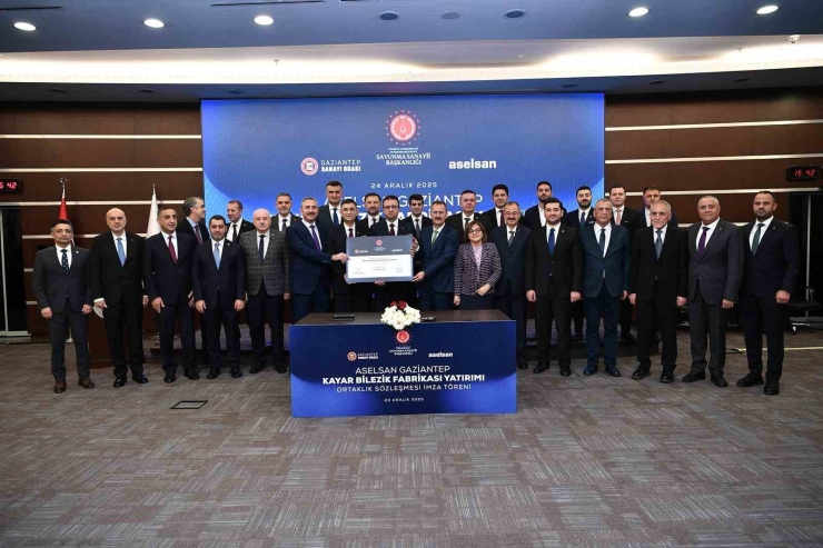 Aselsan Gaziantep Kayar Bilezik Fabrikası İçin Ortaklık İmza Töreni Gerçekleştirildi