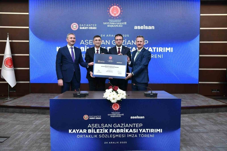 Aselsan Gaziantep Kayar Bilezik Fabrikası İçin Ortaklık İmza Töreni Gerçekleştirildi