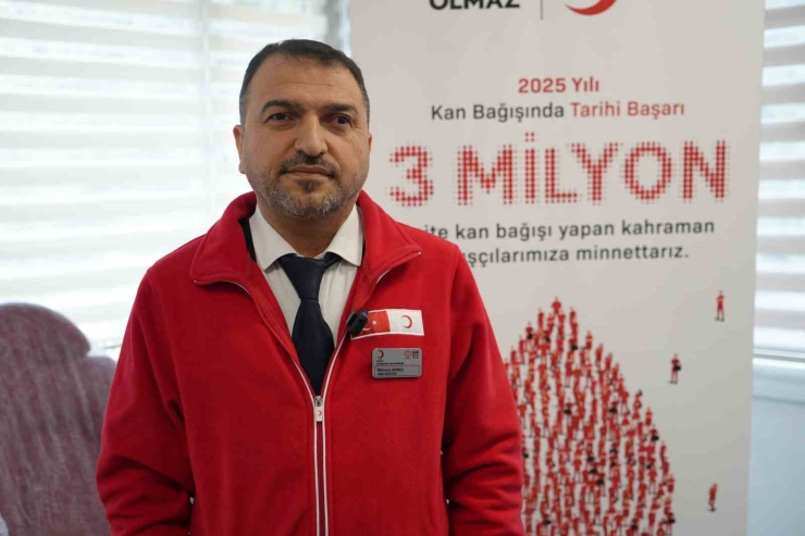 Kızılay’a 3 Milyonuncu Kan Bağışı Gaziantep’ten