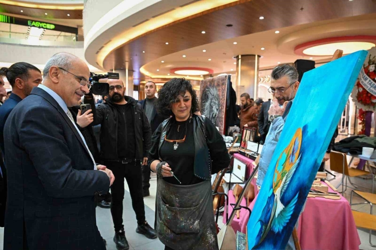 Hasat Sergisi Sanat Severlerle Buluştu