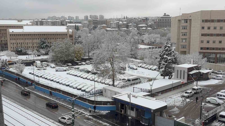 Gaziantep Güne Beyaz Örtü İle Uyandı