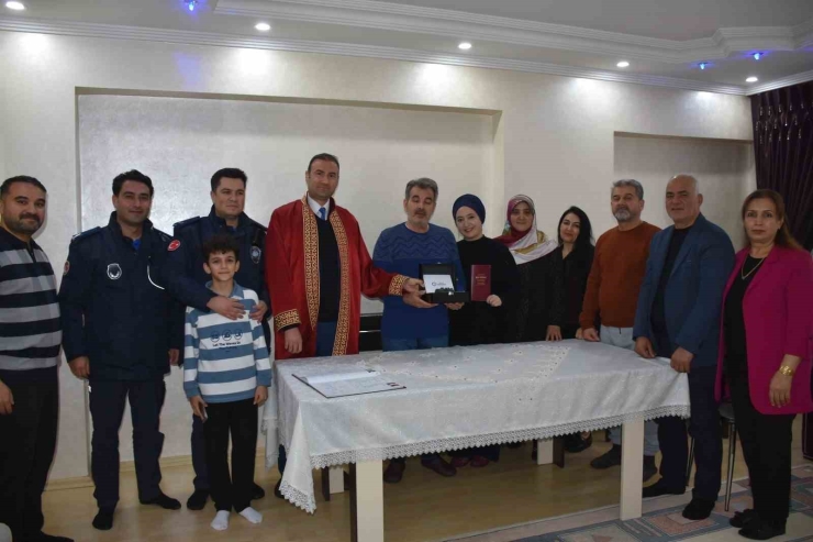 Gaziantep’te Yoğun Kar Yağışı Nikaha Engel Olamadı