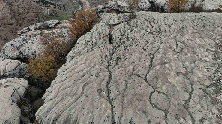 Yaklaşık 20 Bin Yılın Sonunda Kimyasal Yönden Aşınan Taşın Üzerinde Su Kollarının Minyatürü Ortaya Çıktı