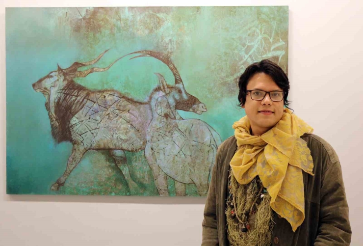 Ressam Cenk Mısırlıoğlu, Sanko Sanat Galerisi’nde Sergi Açtı