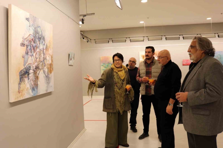Ressam Cenk Mısırlıoğlu, Sanko Sanat Galerisi’nde Sergi Açtı
