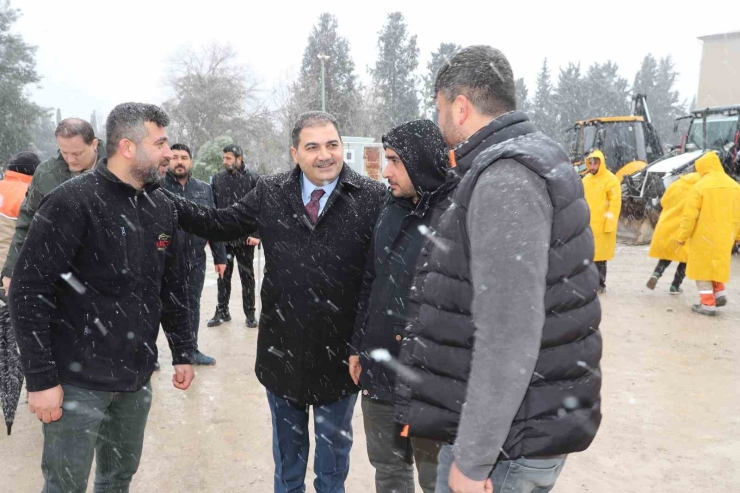 Haliliye Belediyesi Kar Yağışına Hazır