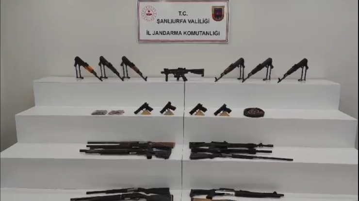 Şanlıurfa’da Çok Sayıda Silah Ve Mühimmat Ele Geçirildi: 7 Gözaltı