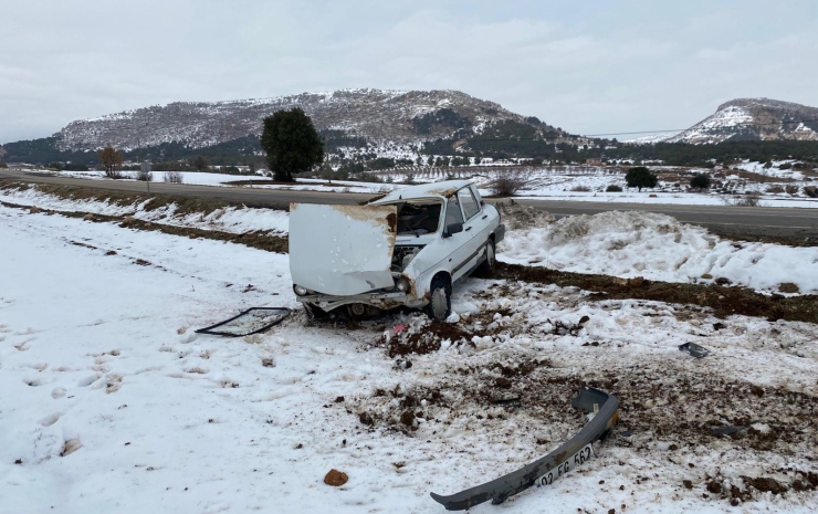 Köy Korucusu Kazada Yaralandı