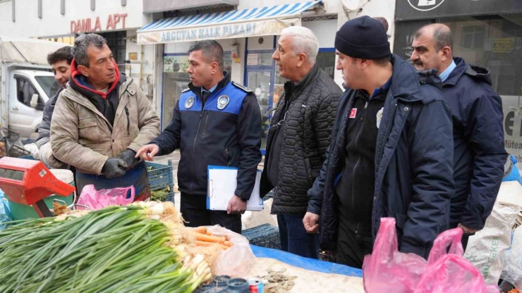 Battalgazi’de Semt Pazarlarında Ölçü Ve Tartı Denetimi