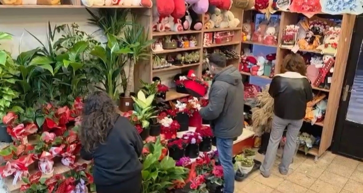 Gaziantep’teki Çiçekçilerde 14 Şubat Yoğunluğu
