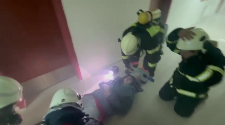 Kyk Yurtlarında Yangın Tatbikatı Gerçeği Aratmadı