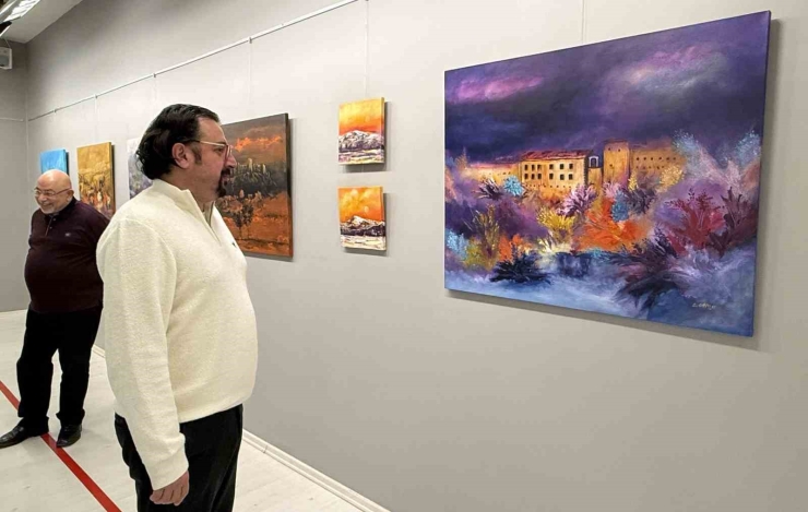 Ressam Cemil Candaş, "sessizliğin Renk Dili" Temalı Sergi Açtı