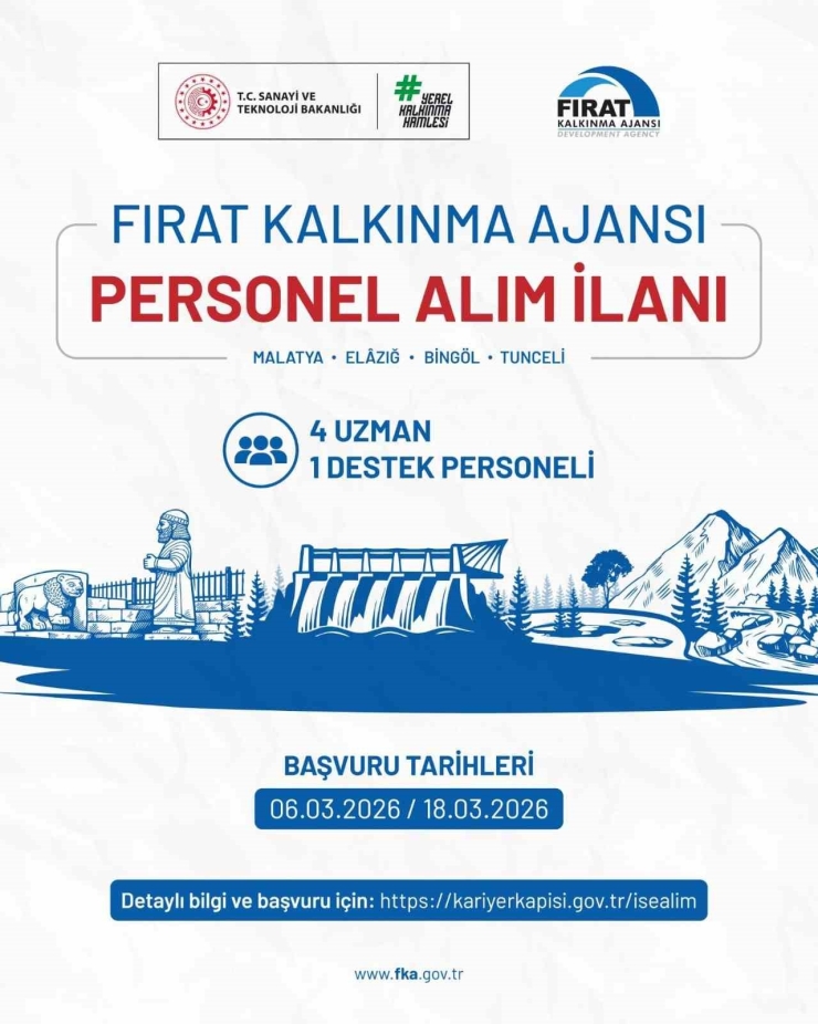 Fırat Kalkınma Ajansı Personel Alımı Başvuruları Başladı