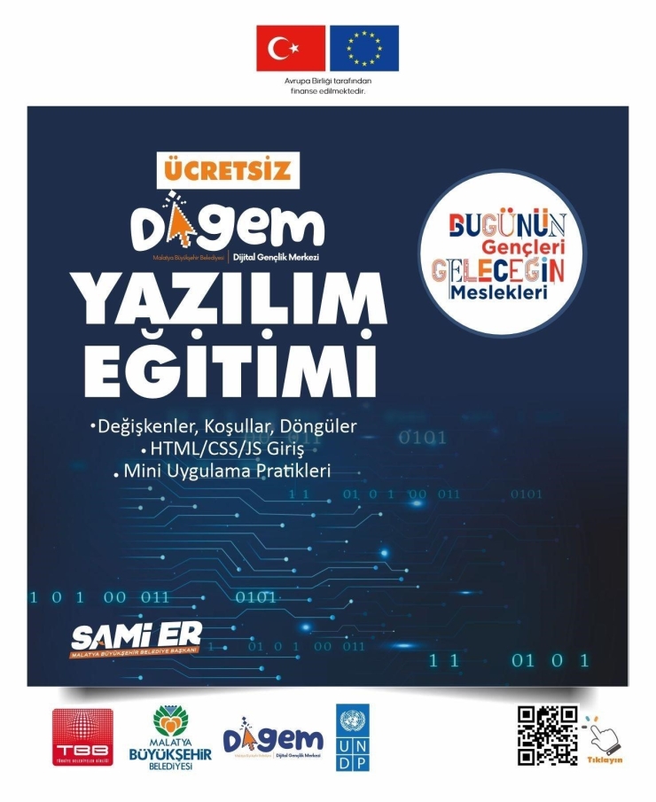 Malatya’da Dijital Gençlik Merkezi’nde Kodlama Eğitimi