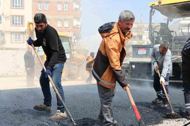Şanlıurfa’da 25 Metrelik Yol Projesinde Asfalt Çalışmaları Başladı