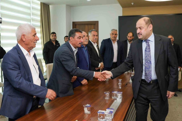 Gülpınar Suruçlu Muhtarların Taleplerini Dinledi