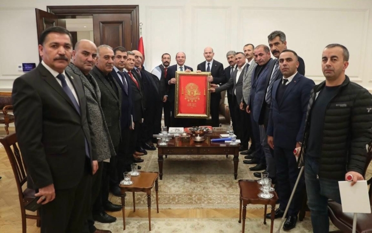 Şehit Aileleri Ve Gazilerden Soylu’ya Tam Destek