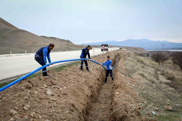 Yazıhan Boyaca Ve Cendere’ye 2 Bin 700 Metre İçme Suyu Hattı