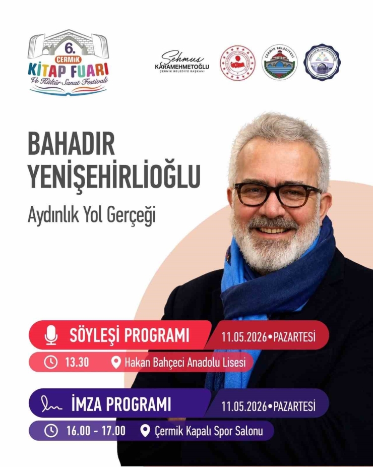 6. Çermik Kitap Fuarı Ve Kültür Sanat Festivali 11 Mayısta Kapılarını Açacak
