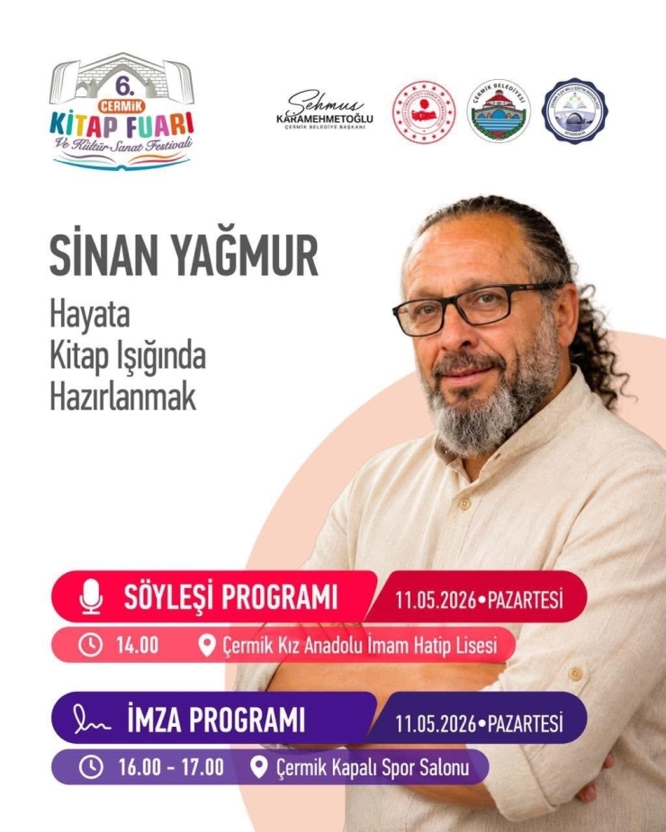6. Çermik Kitap Fuarı Ve Kültür Sanat Festivali 11 Mayısta Kapılarını Açacak