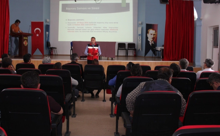 Dicle’de Çiftçiler Kırsal Kalkınma Yatırımlarının Desteklemeleri Hakkında Bilgilendirildi
