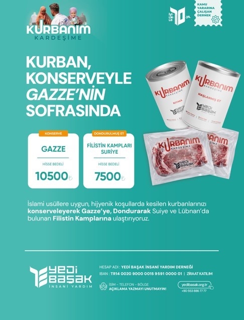 Yedi Başak’tan Filistin’e Geniş Kapsamlı Kurban Organizasyonu