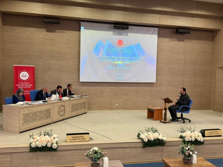 Gaziantep’te ‘hafızlık Ve Kur’an-ı Kerim’i Güzel Okuma Yarışması’ Düzenlendi