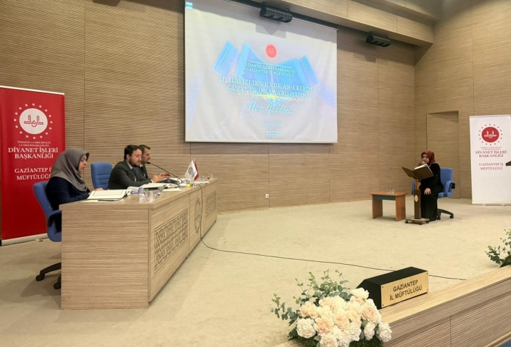 Gaziantep’te ‘hafızlık Ve Kur’an-ı Kerim’i Güzel Okuma Yarışması’ Düzenlendi