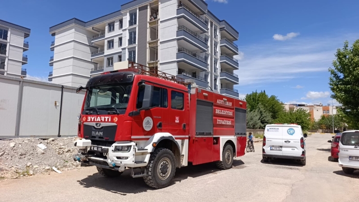 Adıyaman’da İnşaatta Doğalgaz Hattı Alev Aldı