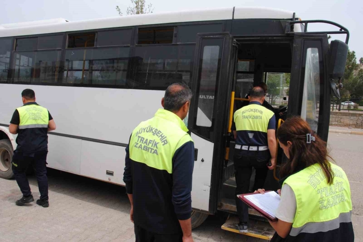 Şanlıurfa’da Toplu Taşıma Araçları Denetlendi