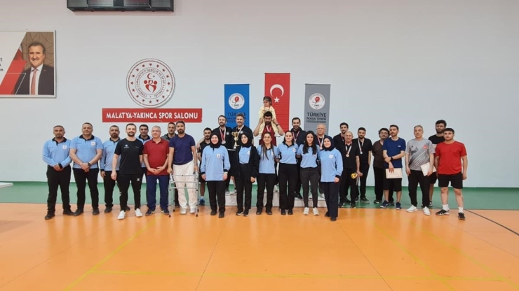 İnönü Üniversitesi, Masa Tenisi Kurumlar Ligi’nde Malatya İkincisi Oldu