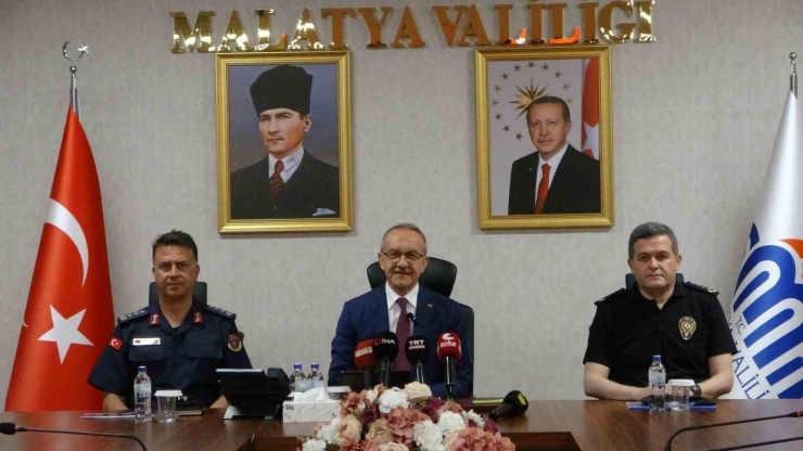 Malatya’da Asayiş Ve Güvenlik Verileri Açıklandı