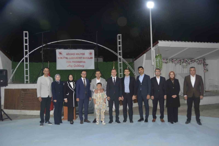 Gölbaşı’nda Görevli Hakim Ve Savcılara Veda Yemeği