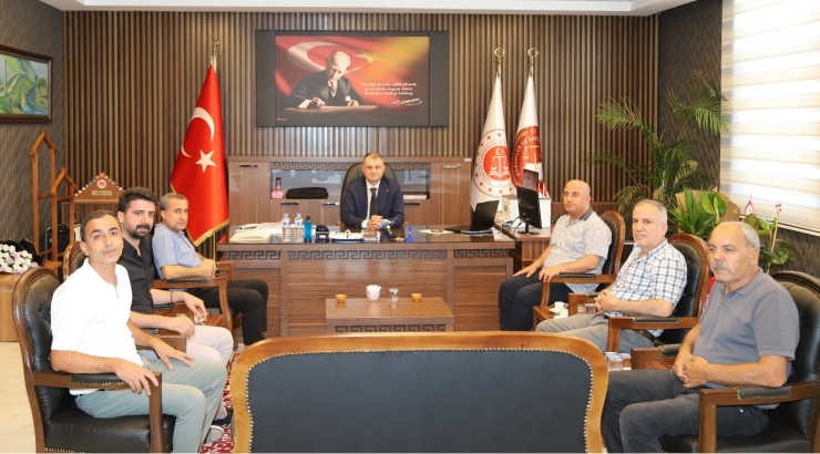 Kahta Gazeteciler Ve Yazarlar Cemiyeti’nden Cumhuriyet Başsavcısı Atalay’a Hayırlı Olsun Ziyareti