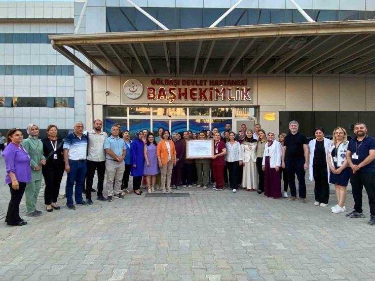 Gölbaşı Devlet Hastanesi "anne Dostu Hastane" Unvanı Aldı