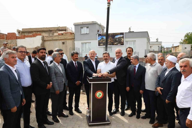 Kesmetepe’de Cami Temeli Dualarla Atıldı