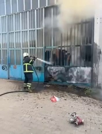 Marangozlar Sanayi Bölgesinde İş Yerinde Yangın