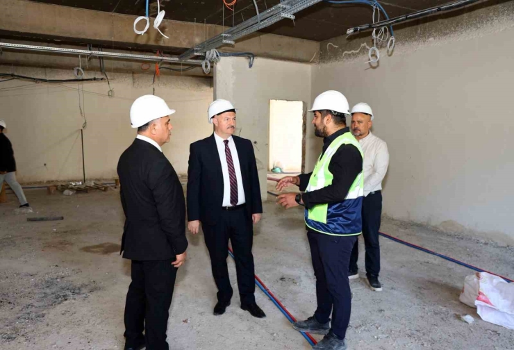 Sgk İl Müdürlüğü Yeni Hizmet Binasında Çalışmalar Sürüyor