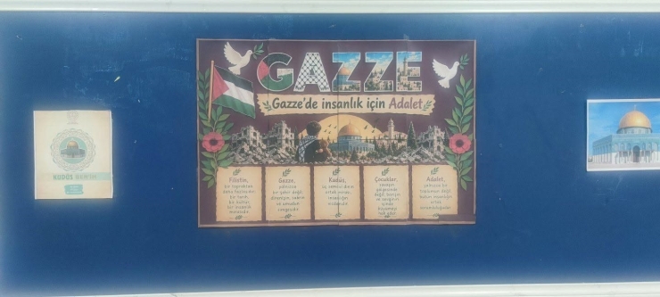 Fatih Anadolu Lisesi’nde "kudüs Benim" Ve "vakti Kuşanmak" Panoları Hazırlandı