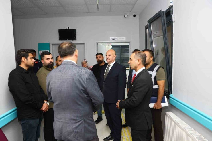 Vali Küçük Sağlık Yatırımları Yerinde İncelendi