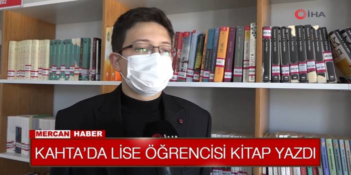 Kahta’da lise öğrencisi kitap yazdı