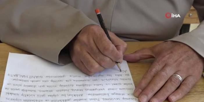 70'inde okuma yazma öğrenen Aliye Kupal'ın en büyük hayali...